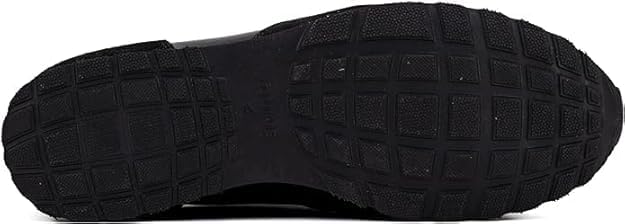 A pair of black semi-formal lace-up fashion shoes made of premium suede leather, with a rubber sole.