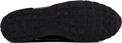 A pair of black semi-formal lace-up fashion shoes made of premium suede leather, with a rubber sole.