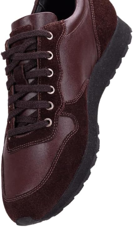 A pair of black semi-formal lace-up fashion shoes made of premium suede leather, with a rubber sole.