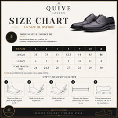 QUIVE LONDON Black Men's lace-ups Oxford Premium Leather Shoes | Formal Footwear | Secure Lace-Up Deign | Smart Wear Office | Weddings | Parties | Shoes for Men UK