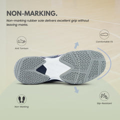 SEGA Freedom 4.0 Badminton Shoes for Men & Women | Lightweight Non-Marking Indoor Court Trainers | Anti-Slip Sports Shoes for Badminton, Squash, Volleyball, Table Tennis & Tennis