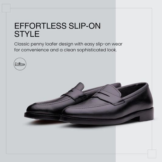 QUIVE London Ventor Leather Penny Loafers, alternate view 2
