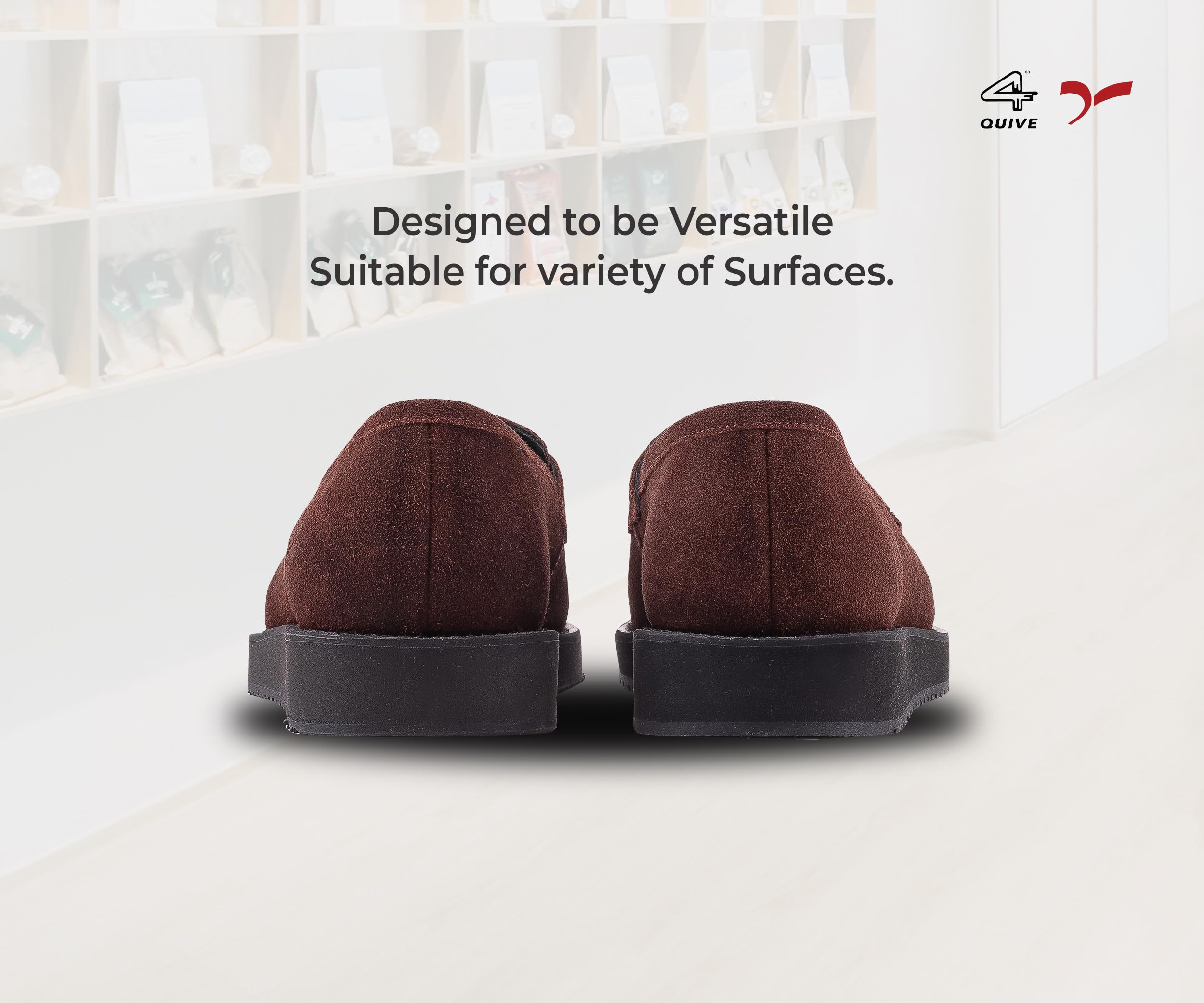 A pair of brown suede leather moccasin loafers for men.