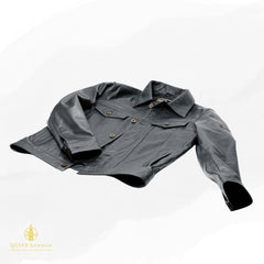 Black leather jacket premium sheepskin suede