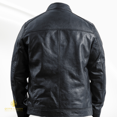 Trapper Full Grain Sheepskin Leather Winter Jacket for Men