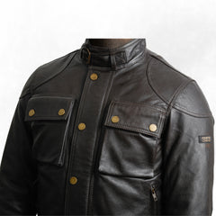 HOGGET Men's Premium Sheepskin Leather Jacket