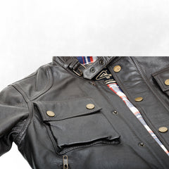 HOGGET Men's Premium Sheepskin Leather Jacket