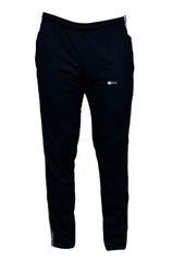 tracksuit bottoms, joggers, men's clothing, fashion, sale, SEGA, black, clothes for men, summer 2020 collection, cheap tracksuit, bottoms, lower, joggers, cotton, fabric, sports, image is front facing centre of black and red striped tracksuit bottoms, red, striped, leisurewear
