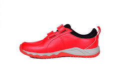 velcro, red, sega, kids football trainers, kids football boots, children football trainers, children football boots, ids, children, boys shoes, children's shoes, children's trainers, kids shoes, kids trainers, for kids, for children, Image of SEGA MICRO KIDS in its red variation facing left of the camera,