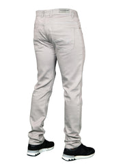 Men's clothing, men's jeans, Italian denim, size 30, 32, 34, 36, 40, men's fashion, reg fit, regular, stretch, skinny fit, image front facing right, with nike trainers, burk hedges jeans, sega jeans, uk supplier, uk store, birmingham clothes store, clothing based in birmingham, nk31, distressed, dark grey jeans, grey jeans, denim jeans