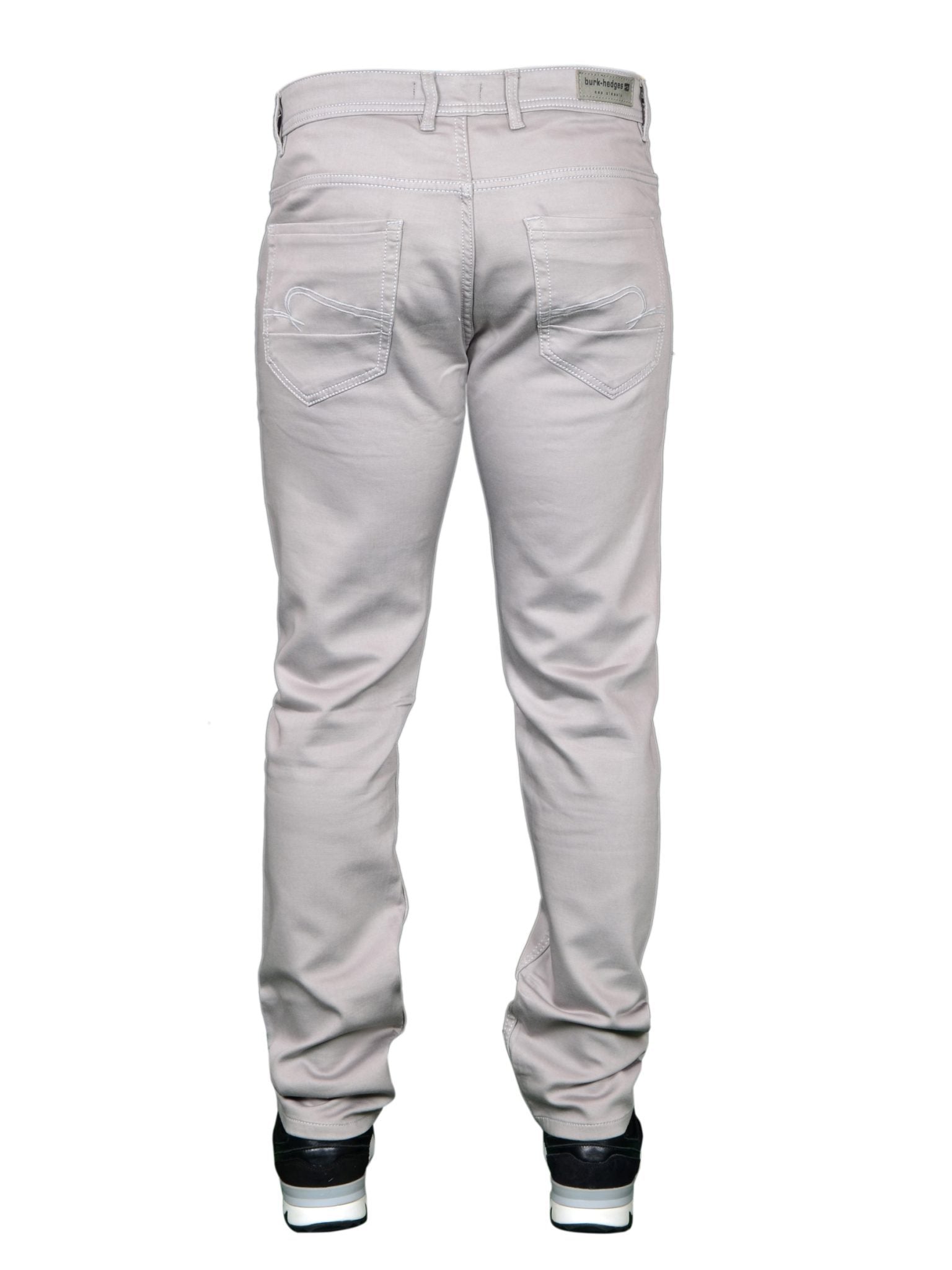 Men's clothing, men's jeans, Italian denim, size 30, 32, 34, 36, 40, men's fashion, reg fit, regular, stretch, skinny fit, image back facing centre, with nike trainers, burk hedges jeans, sega jeans, uk supplier, uk store, birmingham clothes store, clothing based in birmingham, nk31, distressed, dark grey jeans, grey jeans, denim jeans