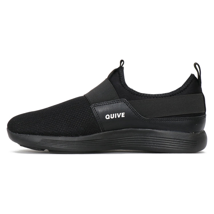 QUIVE black walking and running trainers