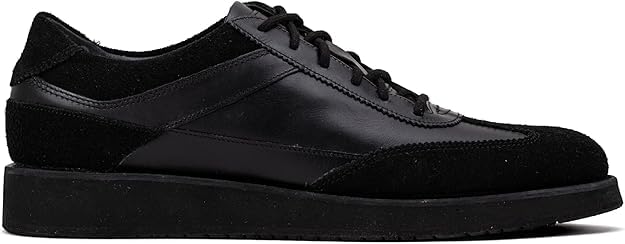 QUIVE London Richmond Leather Trainers in black, pair view, image 3