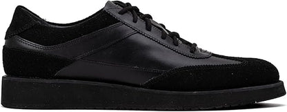 QUIVE London Richmond Leather Trainers in black, pair view, image 3