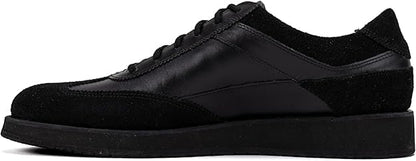 QUIVE London Richmond Leather Trainers in black, pair view