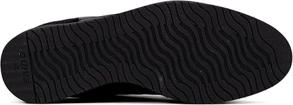 QUIVE London Richmond Leather Trainers in black, pair view, image 5