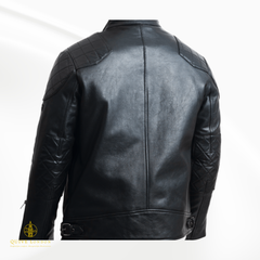 QUIVE LONDON Men's CRANK Full Grain Sheepskin Leather Jacket