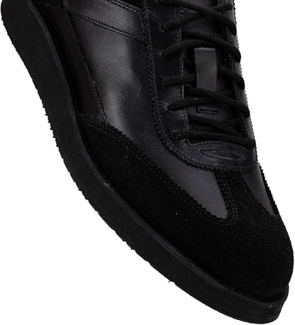 QUIVE London Richmond Leather Trainers in black, pair view, image 6