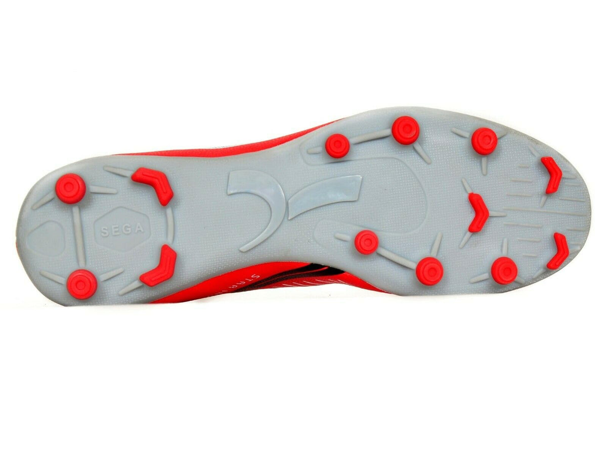 SEGA Prime football boots, red moulded-stud outsole