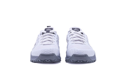QUIVE SEGA FR 2.0 white cricket shoes, front view