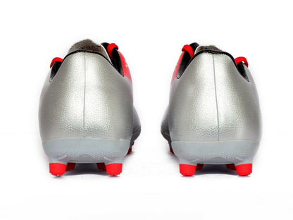 SEGA Prime football boots, silver rear heel view