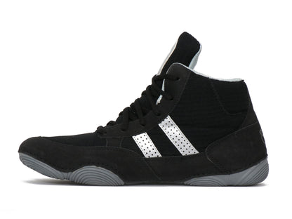 Black SEGA QUIVE Ring high-top shoe, outer side profile