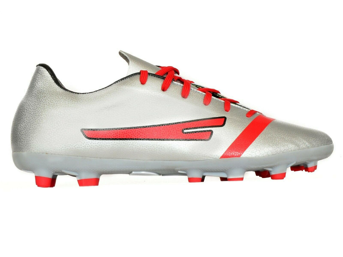 SEGA Prime football boots, silver right-facing side profile