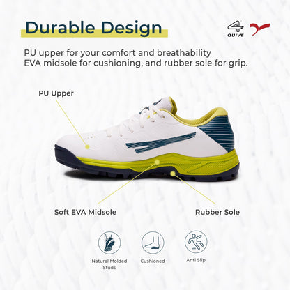 QUIVE SEGA PARKER R07 Cricket Shoes, alternate view 4