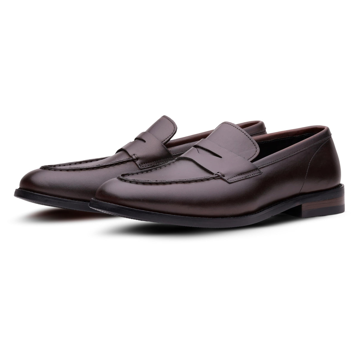 Q&L Perth Vamp Stitch Men’s Penny Loafers – Premium Leather Slip On Shoes for Men, Smart Casual Formal Footwear, | Smart Wear Office | Weddings | Parties | Shoes for Men UK