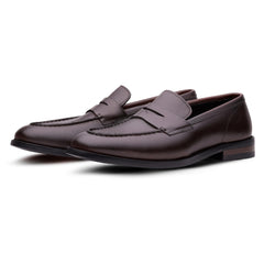 Q&L Perth Vamp Stitch Men’s Penny Loafers – Premium Leather Slip On Shoes for Men, Smart Casual Formal Footwear, | Smart Wear Office | Weddings | Parties | Shoes for Men UK