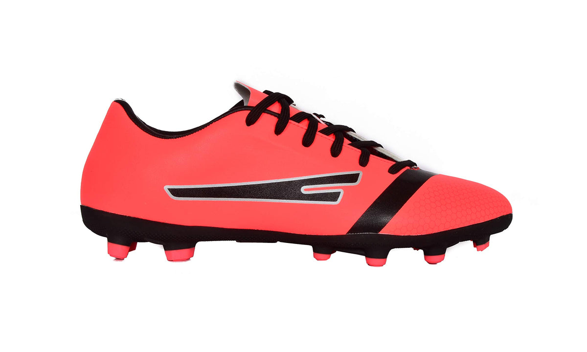 SEGA Prime football boots, coral side profile
