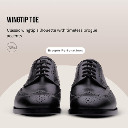 QUIVE London Kensington black leather Derby shoes, alternate view 8