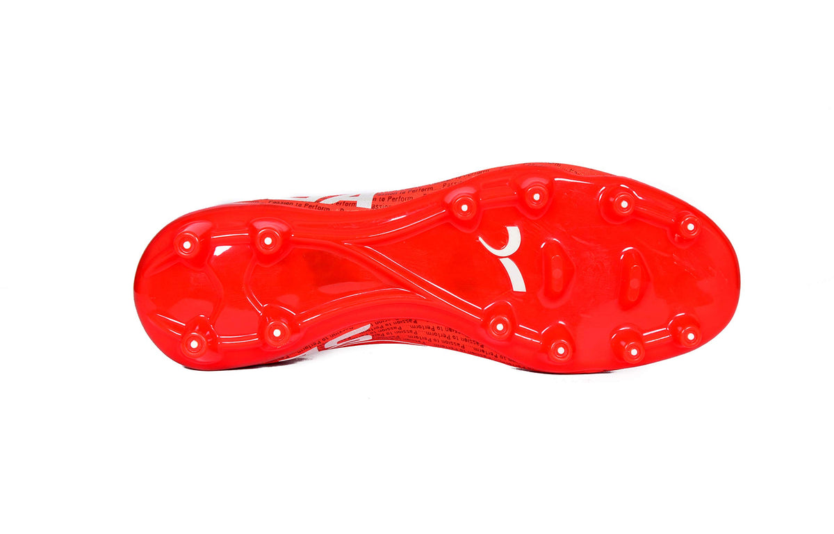 SEGA Cas-7 football boots, red moulded-stud outsole