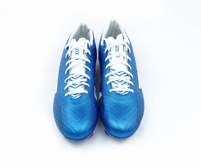 SEGA Lexus blue football boots, top view of the pair
