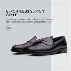 VENTOR Penny Loafers Premium Leather Slip On Shoes for Men