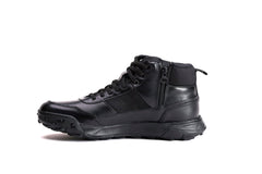 Black Hi-Trek 3.0 Combat Shoes, Patrolling and Trekking Boots, Work Trainers ,Shoes For Men. Lightweight Leather Shoes, Security Shoes, Men's Work & Utility Footwear, Women Work & Utility Footwear