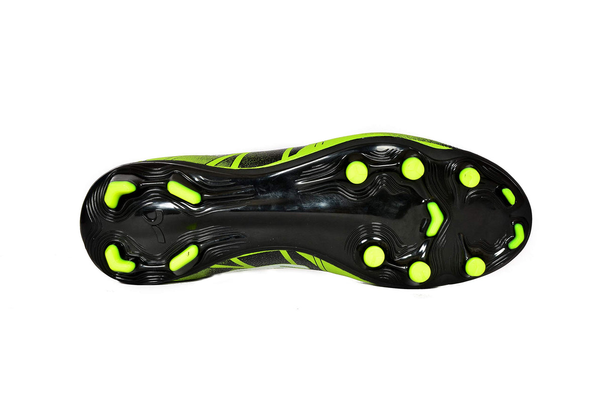 SEGA Brutal football boots, lime moulded-stud outsole