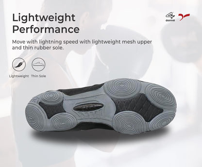 Black SEGA QUIVE Ring shoe outsole in a lightweight-performance feature panel