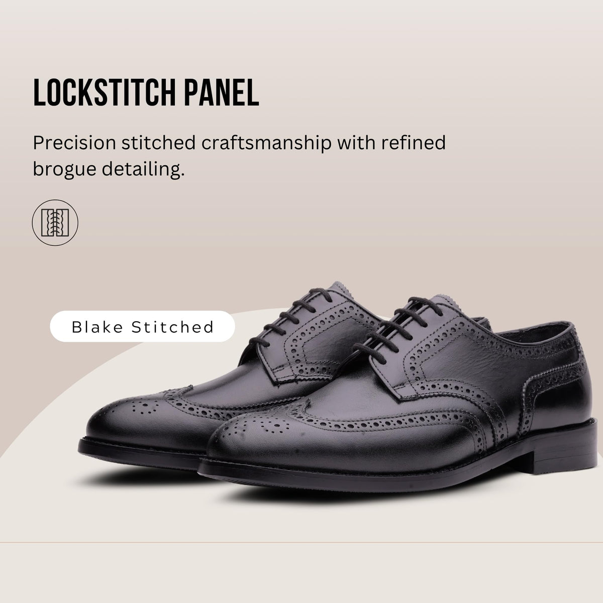 QUIVE London Kensington black leather Derby shoes, alternate view 3