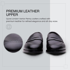 VENTOR Penny Loafers Premium Leather Slip On Shoes for Men