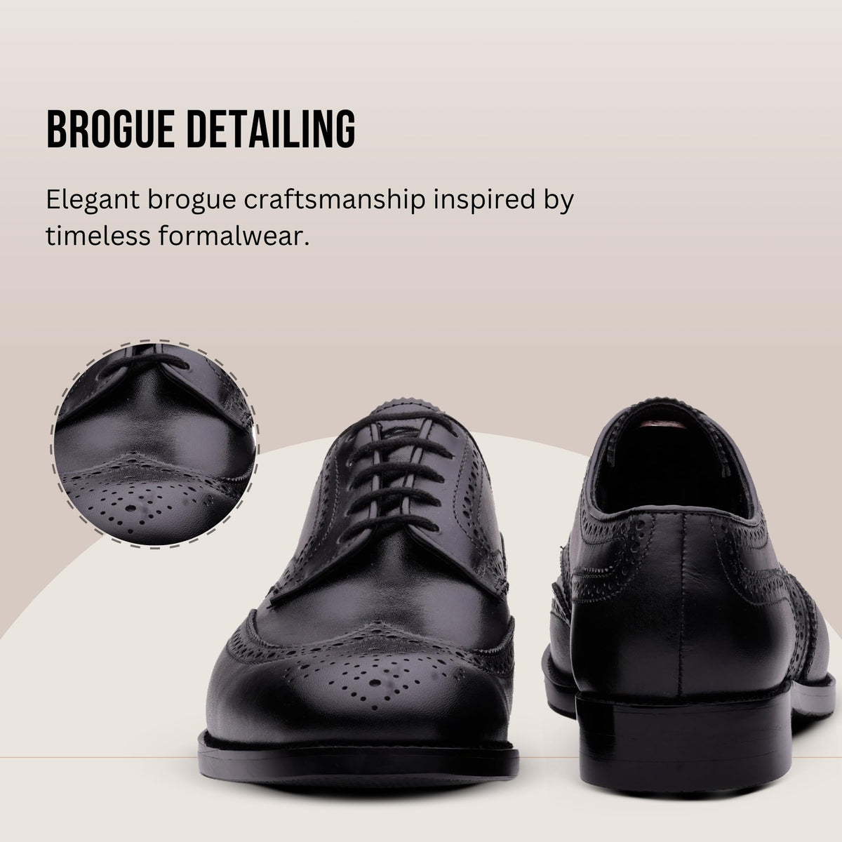 QUIVE London Kensington black leather Derby shoes, alternate view 6