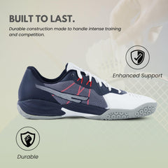 SEGA Freedom 4.0 Badminton Shoes for Men & Women | Lightweight Non-Marking Indoor Court Trainers | Anti-Slip Sports Shoes for Badminton, Squash, Volleyball, Table Tennis & Tennis
