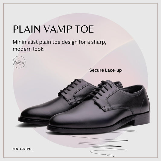 QUIVE London Harrington Leather Derby Shoes – Black, alternate view 2