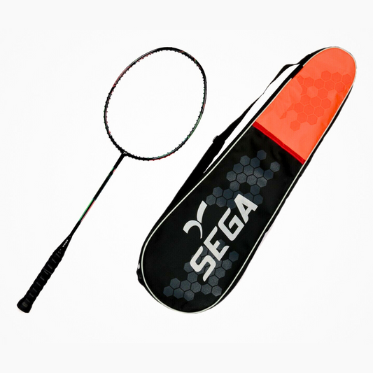 SEGA Duora 70 heavy badminton racket with carry cover