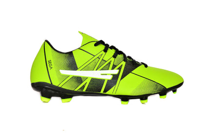 SEGA Brutal football boots, lime right-facing side profile