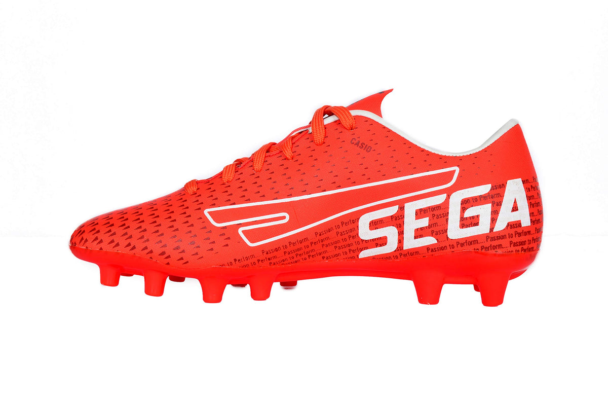 SEGA Cas-7 football boots, red side profile