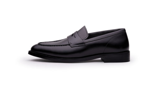 QUIVE London Perth leather penny loafers, product view 2