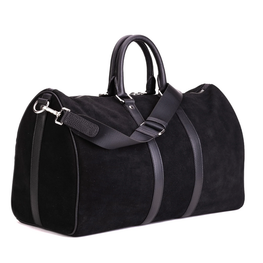 QUIVE LONDON Premium Fashion Suede Leather Duffel Bag