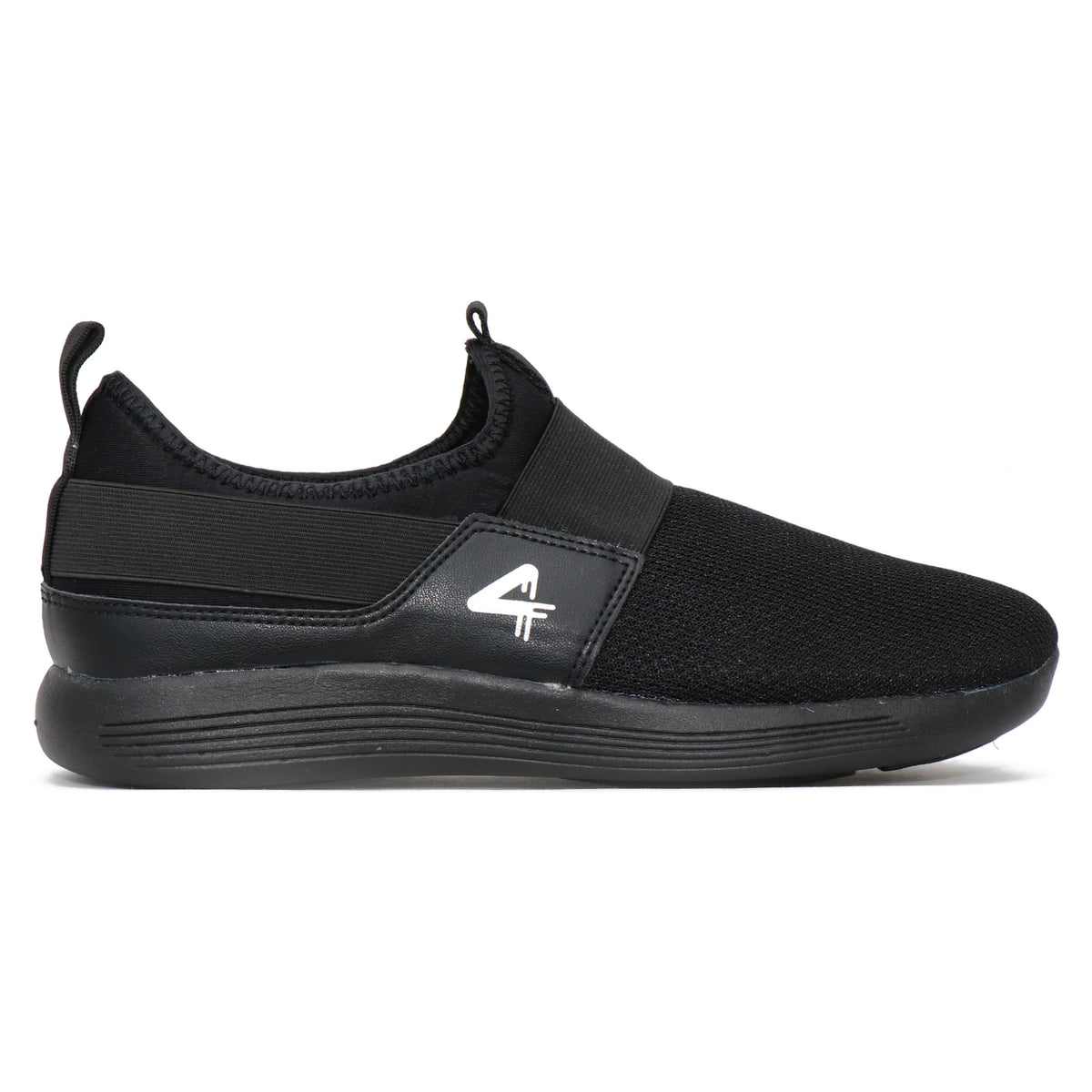 QUIVE Black Walking and Running Trainers Lightweight Sports Shoes Unisex, pair view, image 3