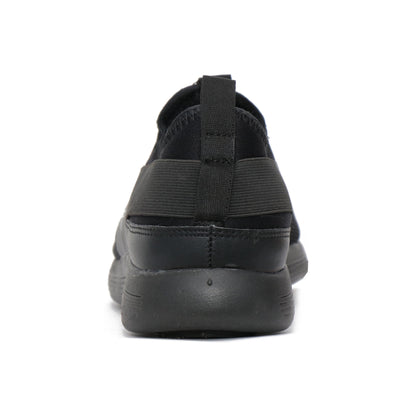 QUIVE Black Walking and Running Trainers Lightweight Sports Shoes Unisex, pair view, image 4